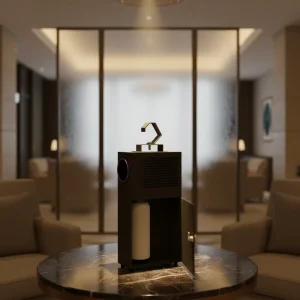 1000ml Floating Ceiling Diffuser 2500M3 WiFi Smart for Wedding Venues Metal <50dB