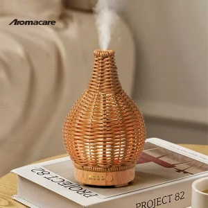 100Ml Aromatherapy Ultrasonic Air Rattan Humidifier Aroma Essential Oil Diffuser