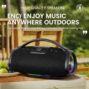 100W Speaker Super Loud Heavy Bass Portable Outdoor Wireless Audio System High Power Party Sound Box Stereo Player