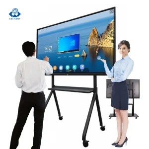 100inch UHD 4K LCD LED Pen/finger Touch Smart Interactive Electronic Whiteboard Office School Meeting Black