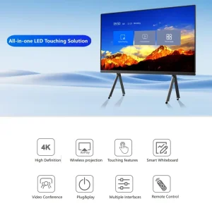 108 136 163 Inches Interactive Multimedia Teaching Conference All in One LED Touch Screen Android Smart Board Led Display Screen