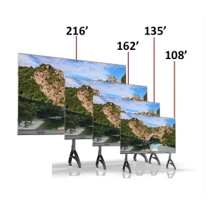 108 163 Inch All in one LED Smart Display Screen Android Conference Screen with Remote Video Wall Mount