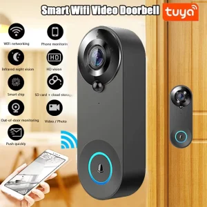 1080P Smart WiFi Video Doorbell with Camera 2MP HD Two-Way Audio App Control Waterproof Home Security Intercom System