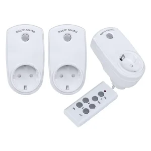 10A Wireless Smart Home Remote Control Power Outlet Plug Remote Control 1 to 3 Multi Power Socket