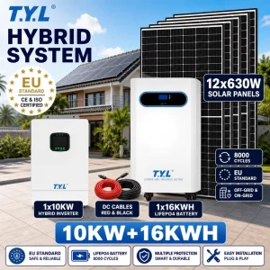10KW 16KWH Solar Power System CE Approved Agricultural Independent for Rural Remote Areas Crops Station Fields