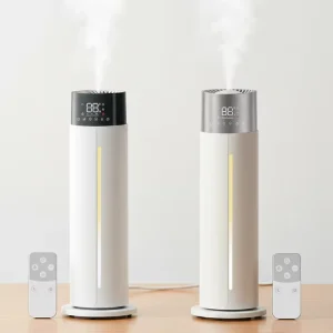 10L Slim Tower Air Humidifier Smart Digital Display Vertical Water Level Window Ultrasonic Cool Warm Mist Humidifiers For Office