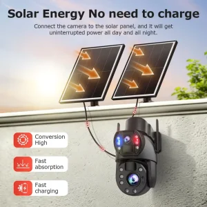 10MP 36X 4G Solar Bulb Camera 14W AOV Pan Tilt Motion Detection Night Vision CMOS IP66 Alarm Two Way Audio Human