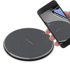 10W 15W Fast Wireless Charger Pad Ultra thin Aluminum Alloy Charging Station with LED Indicator for iPhone Smartphone