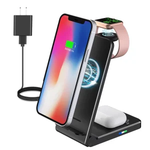 Hot-Selling Magnetic 10W 3-in-1 Wireless Charging Station, Compatible with iPhone 14/13, Professional Fast Charger