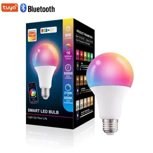 10W RGB+CCT Dimmable Bulb A70 LED Smart Wireless Bulb APP AC85-265V RGBCW Light Bulb E27 E26 B22