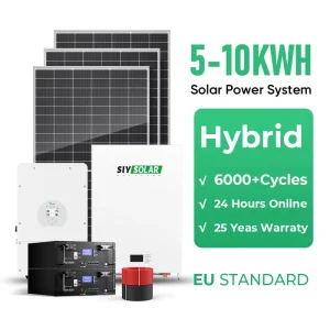 10kW Off-Grid Solar System Kit Complete with MPPT Inverter Panels 24/7 Continuous Power CE/TUV Certified Photovoltaic Setup