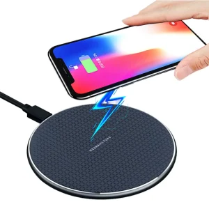 Universal Mobile Phone Multicolor 10W Wireless Charging Pad with LED Light, Fast-Charging Wireless Charger