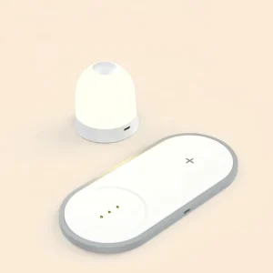 10W Wireless Charger with Night Light, Fast-Charging Wireless Charger for iPhone X, XS Max, 8, Samsung S10 and S9