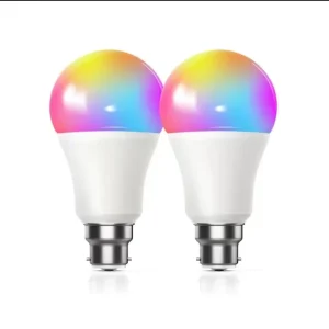 110–130V / 220–240V Smart Tuya A19/A60 E26/E27 9W RGBCW Bulb Compatible with Tuya Smart, Alexa, and Google Home