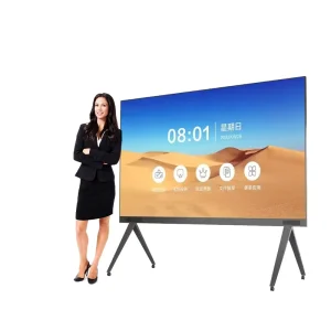 110 136 165 Inch Smart Interactive 4K LED LCD Foldable Aluminum Frame All in One Electronic Whiteboard with 5 Year Warranty