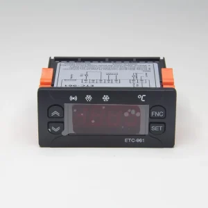 110V °F ETC-961 Smart Refrigerator Thermostat with Admin Password for Manage the Compressor