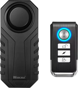 113dB ABS Bike Alarm Wireless Vibration Motion Sensor Waterproof Remote 20-30m Detection Range for Scooter Motorcycle