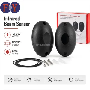 12-24V AC/DC Infrared Photocell Safety Beam Photo Eye Sensor for Sliding Gate Opener Barrier Garage Door Access Control