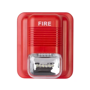 12 24V Portable ABS Fire Horn Strobe Siren Wired Sound and Light Alarm