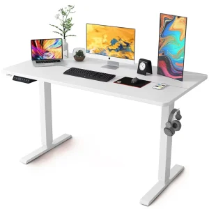 Office Furniture Adjustable Electric Desk Table Single Motor Electric Smart Standing Desk for Home/Office