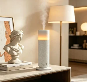 120ML Home Waterless Essential Oil Scent Marketing Diffuser Electric CE Smart Tower Scent Diffuser with Night Light