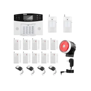 120dB Siren Auto Dial 4 Numbers Remote Control Smart Home Alarm System GSM Wireless Security Kit House Burglar System Anti theft