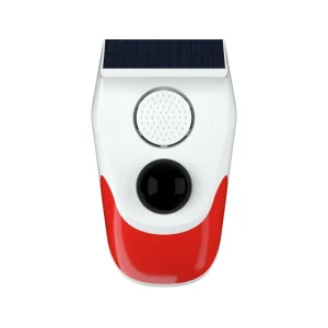 120db Waterproof Sound Security Wireless Siren Light Alarm Outdoor Solar PIR Motion Sensor Alarm for Home Farm Villa Yard