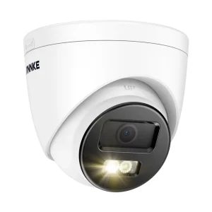 12MP PoE IP Turret Security Camera with AI Detection Smart Dual Light Microphone and Night Vision – Outdoor CCTV Camera