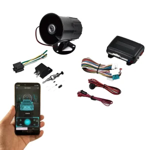 12V car original remote control upgrade anti theft alarm system mobile APP wireless PKE sensor switch lock
