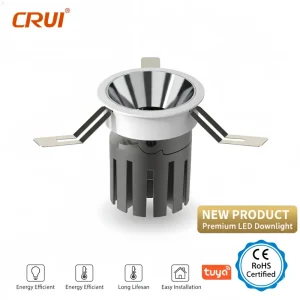 12W Black Ceiling Downlight Smart Recessed 85-265V for Indoor
