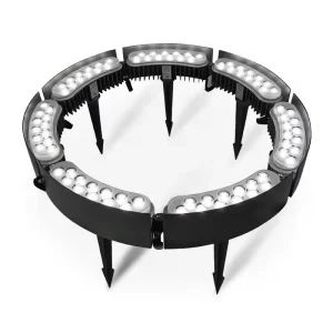 12W Per Unit Modular Tree Ring Uplight Die Cast Aluminum IP65 RGB DMX512 LED UV Resistant PC Lens Outdoor Landscape