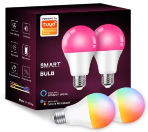 Wireless Smart Bulb 12W/15W RGB + White + Warm White E27 LED Bulb, Dimmable, Compatible with Smart Life App