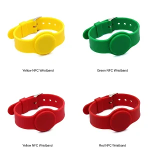 13.56Mhz Waterproof RFID MIFARE DESFire EV3 2K 4K 8K Chip Custom Silicone Bracelet Wristband