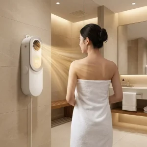 1300W High Speed Body Dryer Machine Wall Mounted Full Body Air Dryer for Bathroom Smart Hands Free Drying Fan