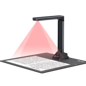 13MP Camera Documents Recording Video Online Teaching Smart OCR Function A4 Paper Book Reader Scanner