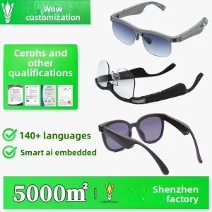 145 Translation Languages Cross Border AI Smart Wireless IPS Display Stereo Sunglasses Polarized Sports Cycling BT GL1GL5