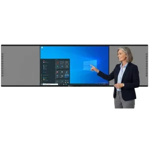 146 Inch 4K Smart Interactive Whiteboard 20Point Pen Finger Touch Android Windows Dual OS LED Conference Panel Large Meeting OEM