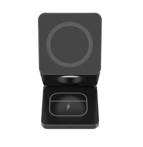 Hot-Selling Product Direct-Sale Foldable Lightweight 15W Magnetic Wireless Charger, 3-in-1, for iPhone, Mini Size, Customizable Logo, Gift