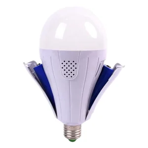 Outdoor Camping Smart 15 W E27 B22 LED Bulb, Indoor Emergency LED Bulb, Wall Control, DC Remote Control, Smart