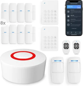 15-Pieces Home Security WiFi Systems Intruder Alarm Break-in Alarm Panic Button for Older Parents or Kids