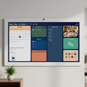 15.6″ IPS FHD Touchscreen Smart Calendar AI Voice Assistant Android 15 Wi Fi Enabled Wall Mountable Home Decoration ROHS
