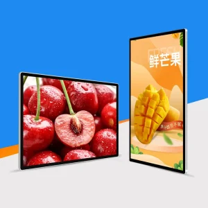 15.6 Inch Android 14 Commercial Lcd Advertising Tablet Ultra Narrow Wall Mount Touch Screen Display for Shopping Mall Animation
