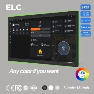 15.6 Inch Android 14 RK3576S Industrial Tablet PC POE Wall Mount Touch Screen HMI Panel With RS485 I O For Automation System