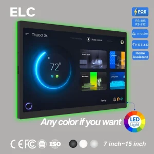 15.6 Inch Android 14 RK3576S Smart Home Panel Tablet POE Wall Mount LCD Touch Screen Panel With RS485 Controller
