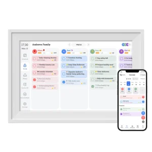 15.6 Inch Digital Chore Chart Smart Touchscreen Interactive Display For Family Schedules Wall Mount Digital Frame