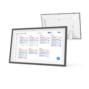 15.6-Inch Full HD LCD IPS Touchscreen Smart WiFi Frame Interactive Chore Chart Family Schedule Display White Digital Wall LED