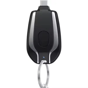 Keychain Power Bank Wireless Emergency Keychain 1500mAh Mini Charger Keychain Power Bank