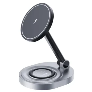 15W 2 in 1 Wireless Charger Suitable for Watches Magnetic Fast Charging Wireless Charging Station Adjustable Folding Type c