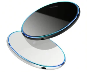 New 15W Fast Wireless Charger for Mobile Phones, Glass-Surface Charging Pad