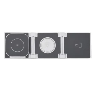 Foldable Magnetic Wireless Charging Station, 15W Fast 3-in-1 Wireless Charging Pad for Multiple Devices